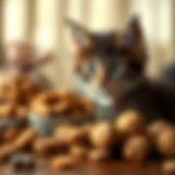 A selection of high-quality kitten treats displayed attractively