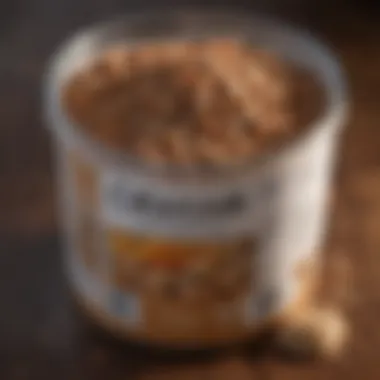 Nutritional Value of Pet Food A close-up of healthy pet food with nutritional labels.