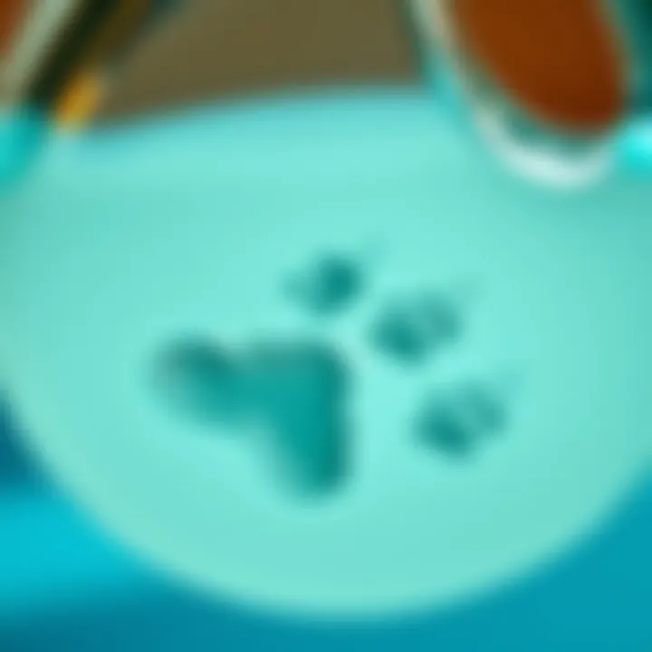 Dawn Dish Soap: A Potential Ally for Dog Allergies Close-up of Dawn dish soap with paw prints