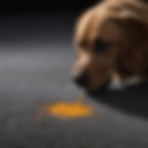 Black light revealing hidden stains on carpet