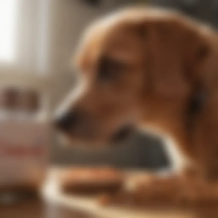 Veterinarian discussing puppy nutrition with a pet owner