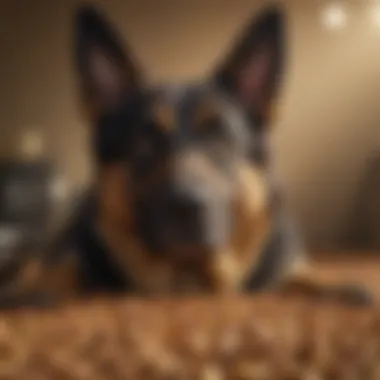 Premium Ingredients of Victor Dog Food Close-up of Victor dog food featuring high-quality ingredients