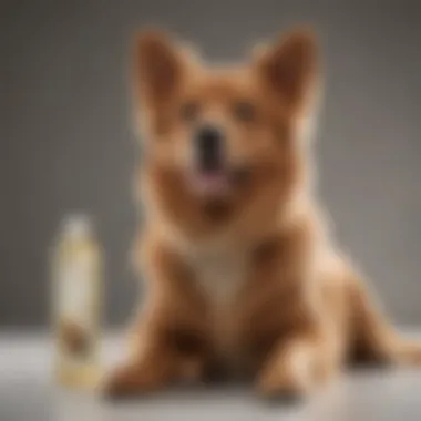 A selection of dog shampoos catering to different breeds and skin types.