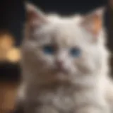 Playful Ragdoll kitten with bright blue eyes