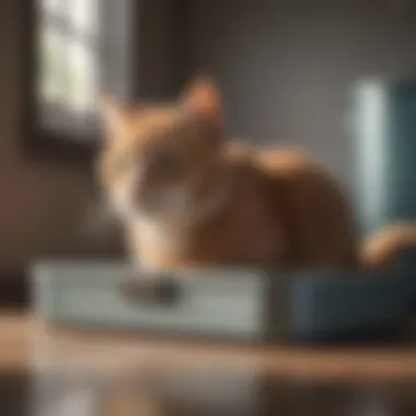 A clean and accessible litter box