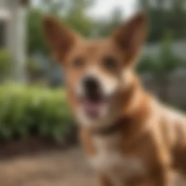A happy dog playing in a safe, pest-free yard after treatment.