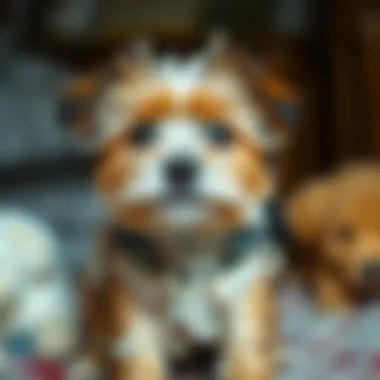 Adorable Features of Yorkie Maltese Mixed Puppy Close-up of Yorkie Maltese mixed puppy displaying adorable features