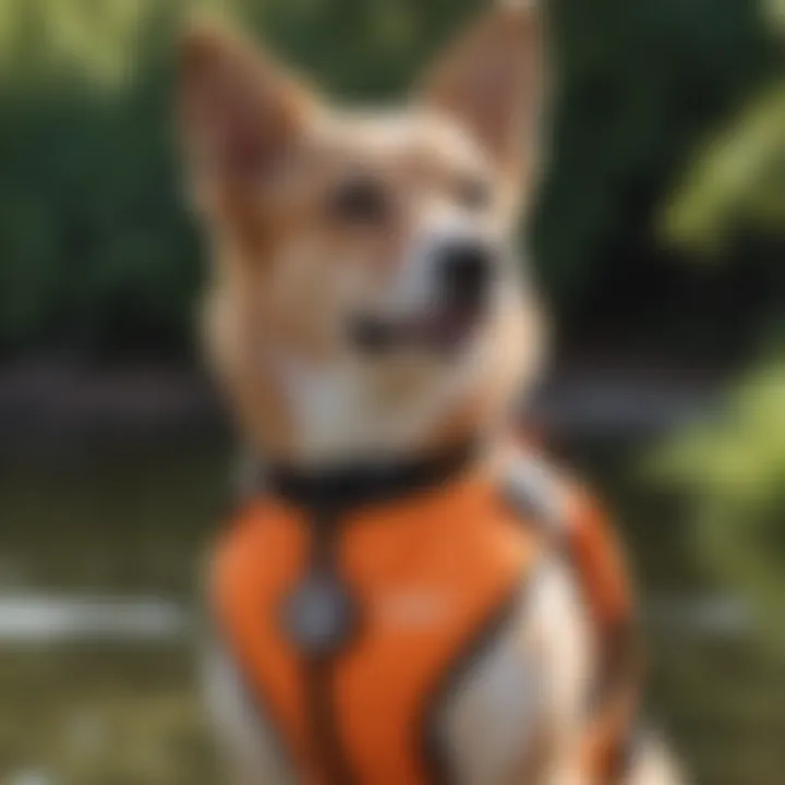 Close-up of safety features on ZippyPaws Dog Life Jacket