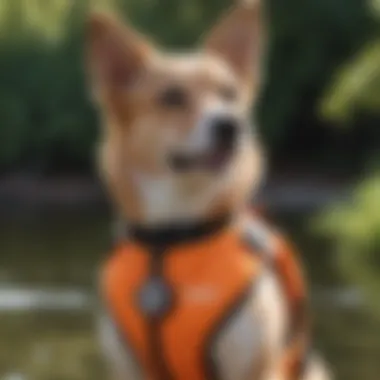 Safety Features of ZippyPaws Dog Life Jacket Close-up of safety features on ZippyPaws Dog Life Jacket